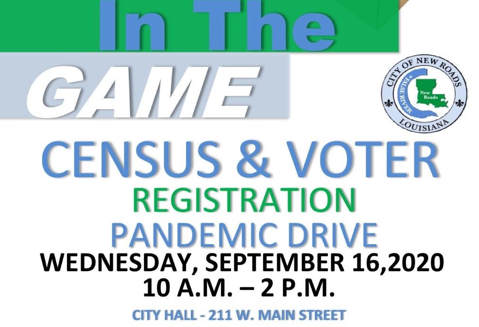 “Get in the Game” Census & Voter Registration Pandemic Drive Rescheduled